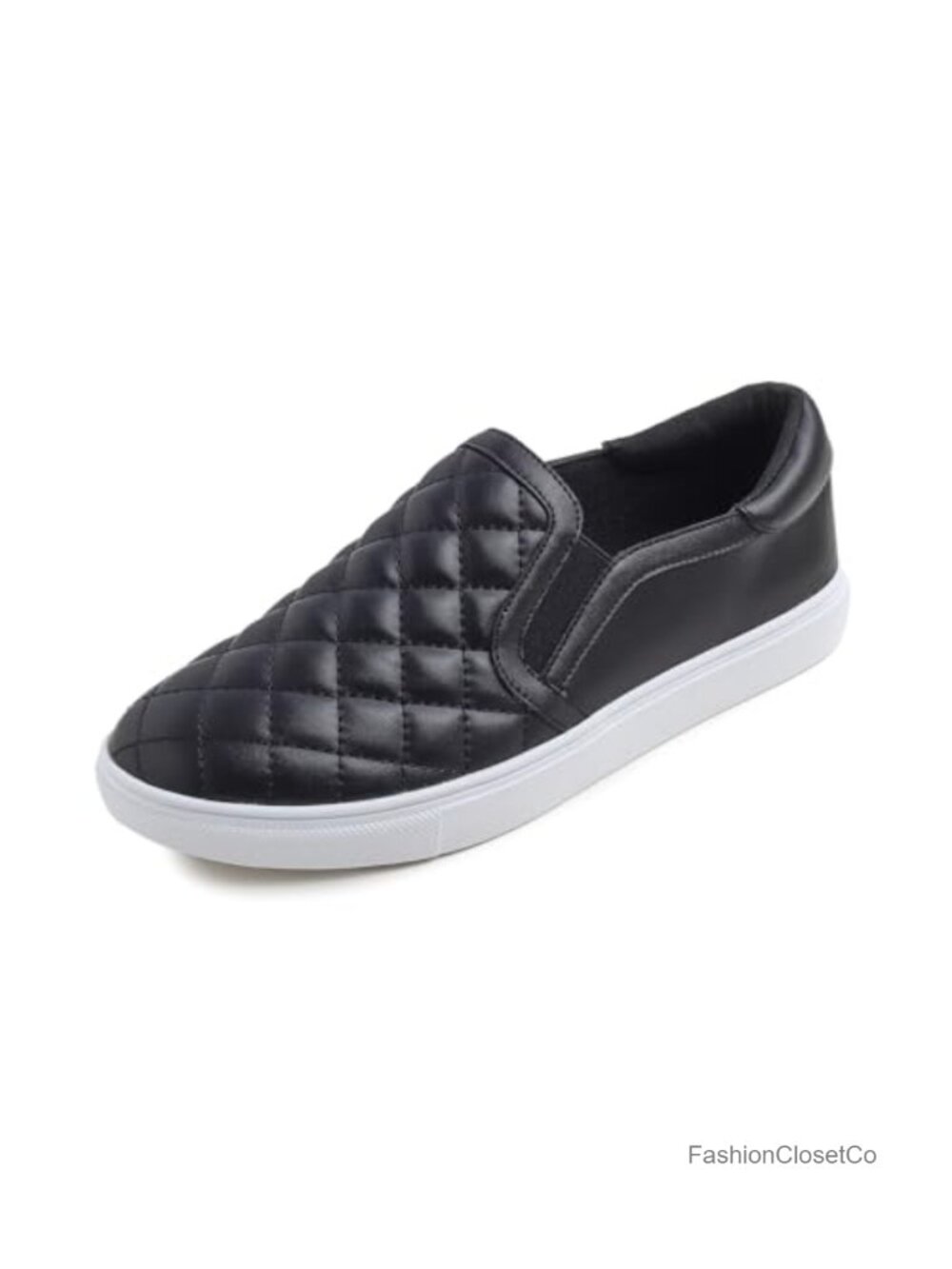 Casual Slip On Sneaker Comfortable Quilted Loafer Travel Walking Shoes